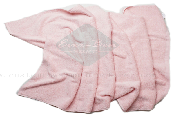 China Bulk Custom Pink baby cotton towels Manufacturer Custom Swimming Towels Producer